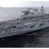 Maior navio de guerra da América Latina chega a Rio Grande para auxiliar vítimas das enchentes