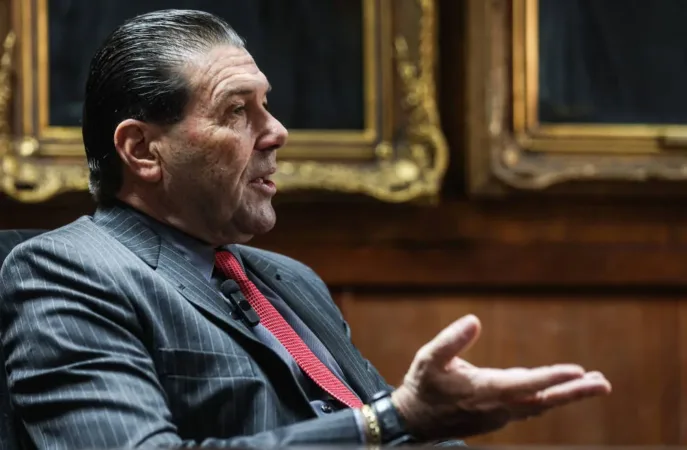 O presidente do TRE-SP (Tribunal Regional Eleitoral de São Paulo), desembargador Silmar Fernandes, em entrevista à Folha em seu gabinete - Rafaela Araújo/Folhapress