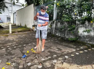 Moradores do Setor Pedro Ludovico dão exemplo de cidadania ao cuidar das calçadas