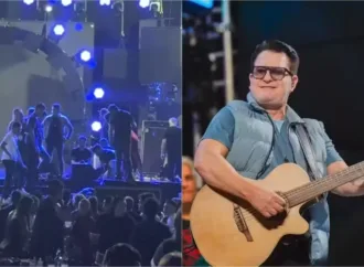 Marrone passa por cirurgia na mão e tem costelas trincadas após queda de palco durante show em Goiânia