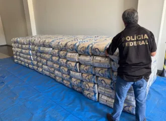 PF doa mais de 8 toneladas de arroz apreendidos durante uma ação policial em Goiás