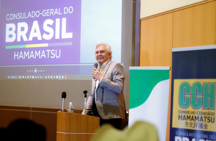 No Japão, Caiado apresenta avanços de Goiás em palestra a empresários