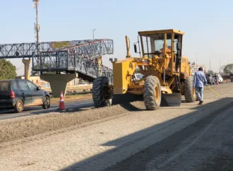 Reconstrução do asfalto perto ao Ceasa de Goiânia já está com 70% concluída